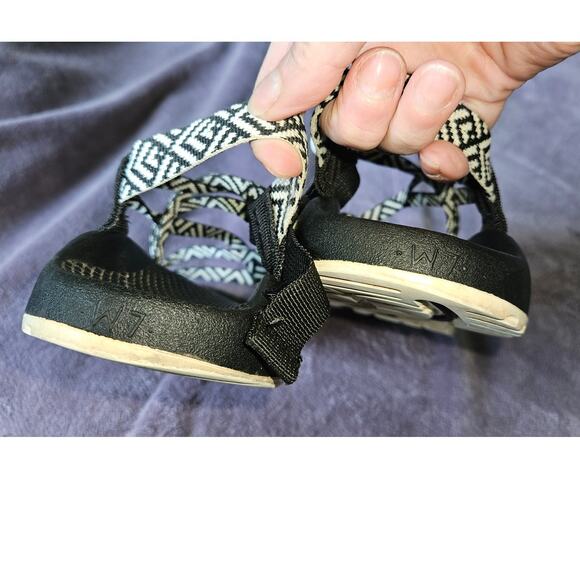 Chaco ZX/1 Classic Sandal Women's size 7 Black/White Jacquard Webbing Outdoor - Picture 4 of 5
